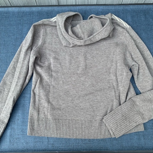 Athleta Noe Striped Wool Pullover Hooded Sweater - Picture 5 of 5